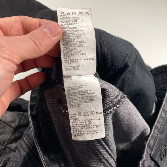 Dsquared2 Distressed Tidy Biker Slim Fit Jeans Faded Black mens size 33x27 - Picture 7 of 11